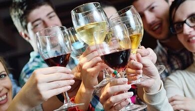 alkoholaren kaltea gorputzean